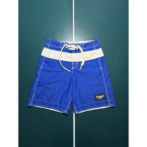 Vintage Abercrombie & Fitch Board Shorts Men's Small Striped Swim Trunks Y2K